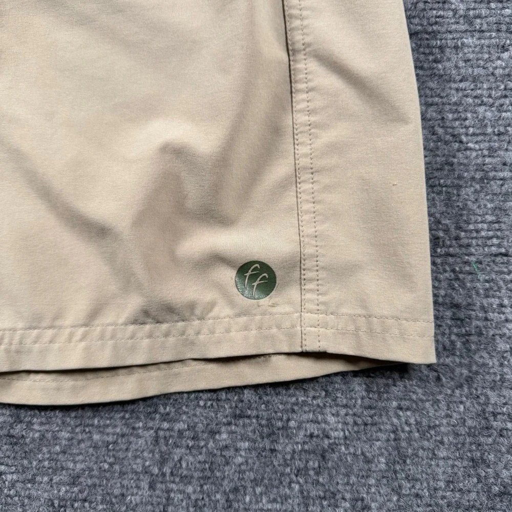 Free Fly Shorts Mens 32 Khaki Tan Hybrid Stretch Performance Outdoor Casual